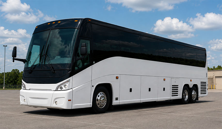 56-passenger charter bus in Brooklyn, NY